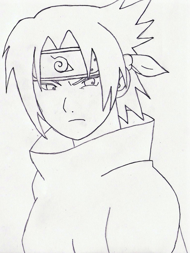 774x1032 Naruto Sasuke Drawing Face Sasuke Uchiha By Miraanimeify