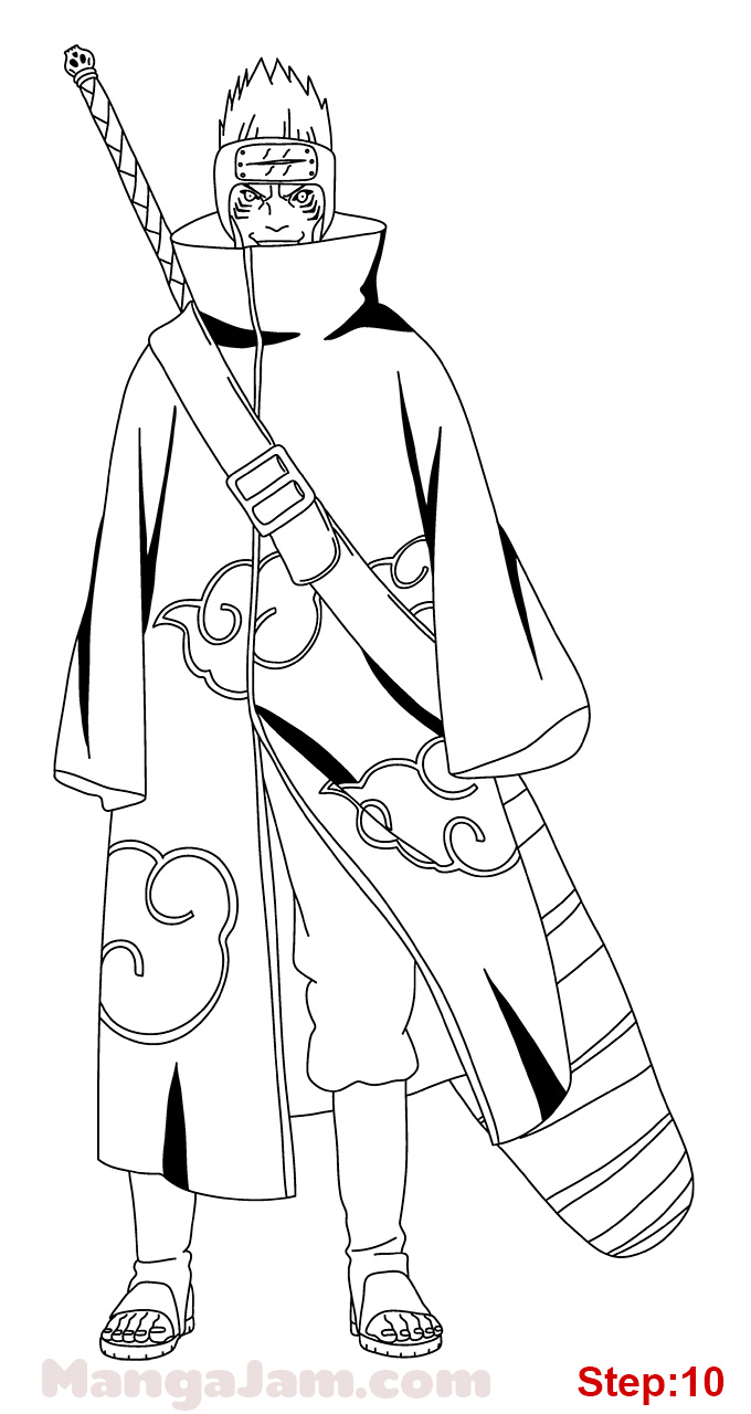 680x1280 How To Draw Kisame Hoshigaki From Naruto