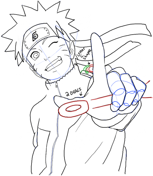 600x689 How To Draw Naruto Uzumaki Step By Step Drawing Tutorial