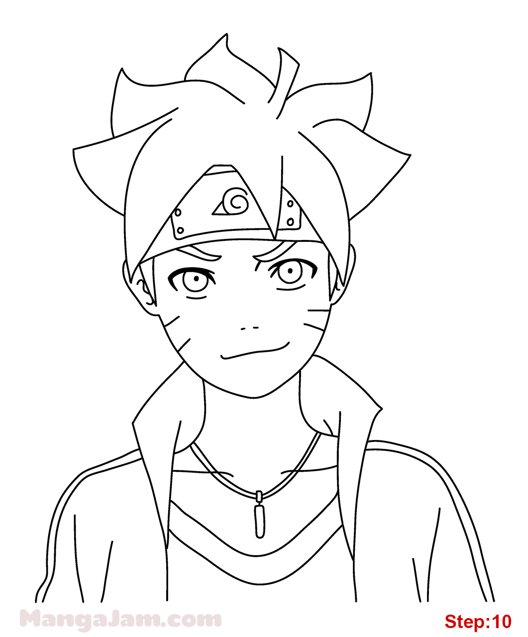 1061x1280 How To Draw Boruto Uzumaki From Naruto