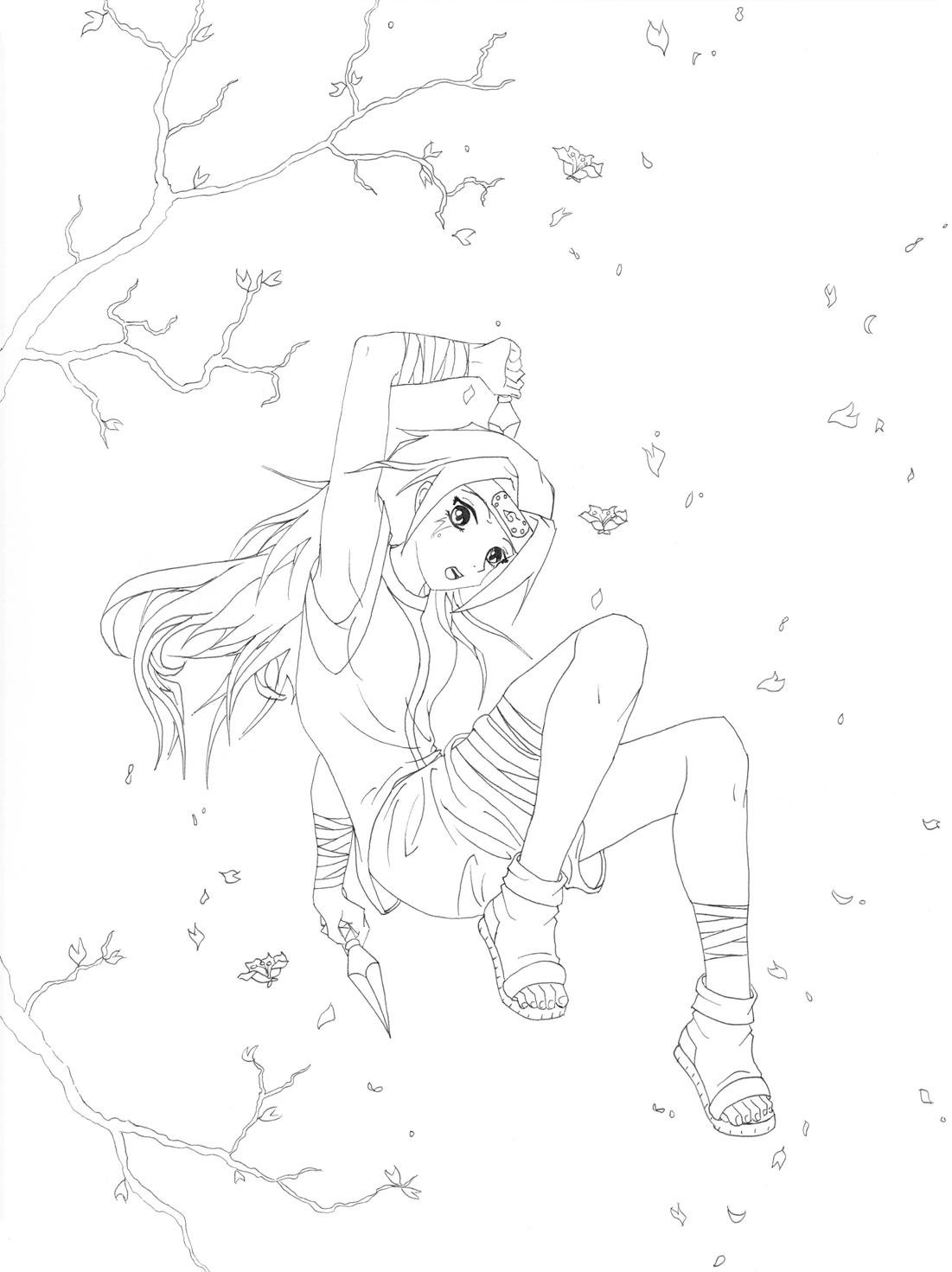 1101x1471 Me Naruto Style Lineart By Iceskating Otaku 813