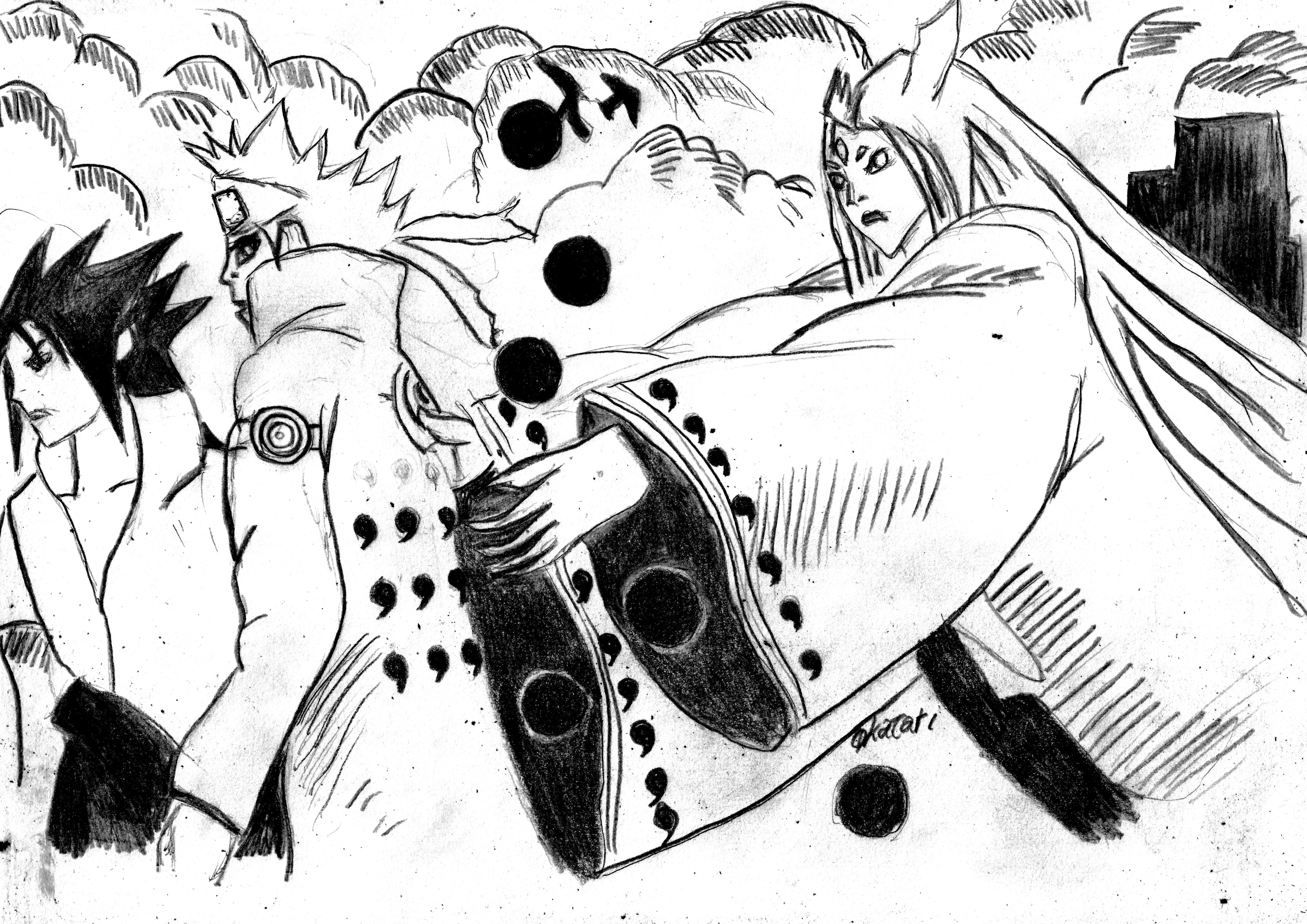 7014x4962 Naruto Uzumaki Amp Sasuke Uchiha