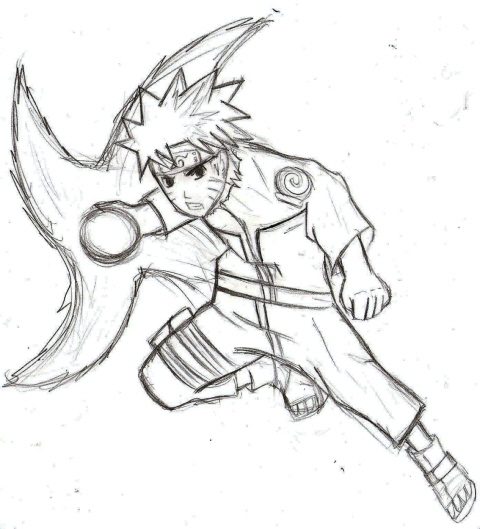 480x529 Drawn Naruto Naruto Rasengan