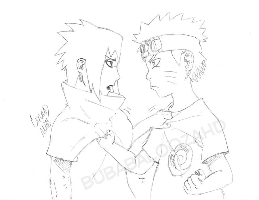 900x696 Young Naruto Vs Young Sasuke By Bubabaloozahd