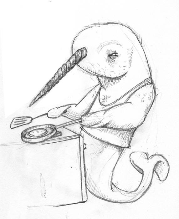572x700 Sketch Please Narwhal