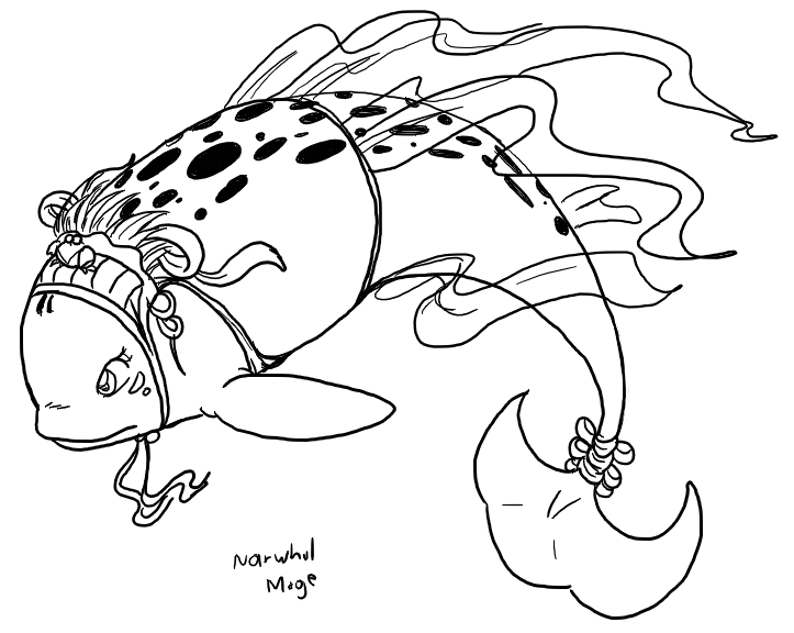 723x576 Narwhal Mage By Chorocojo