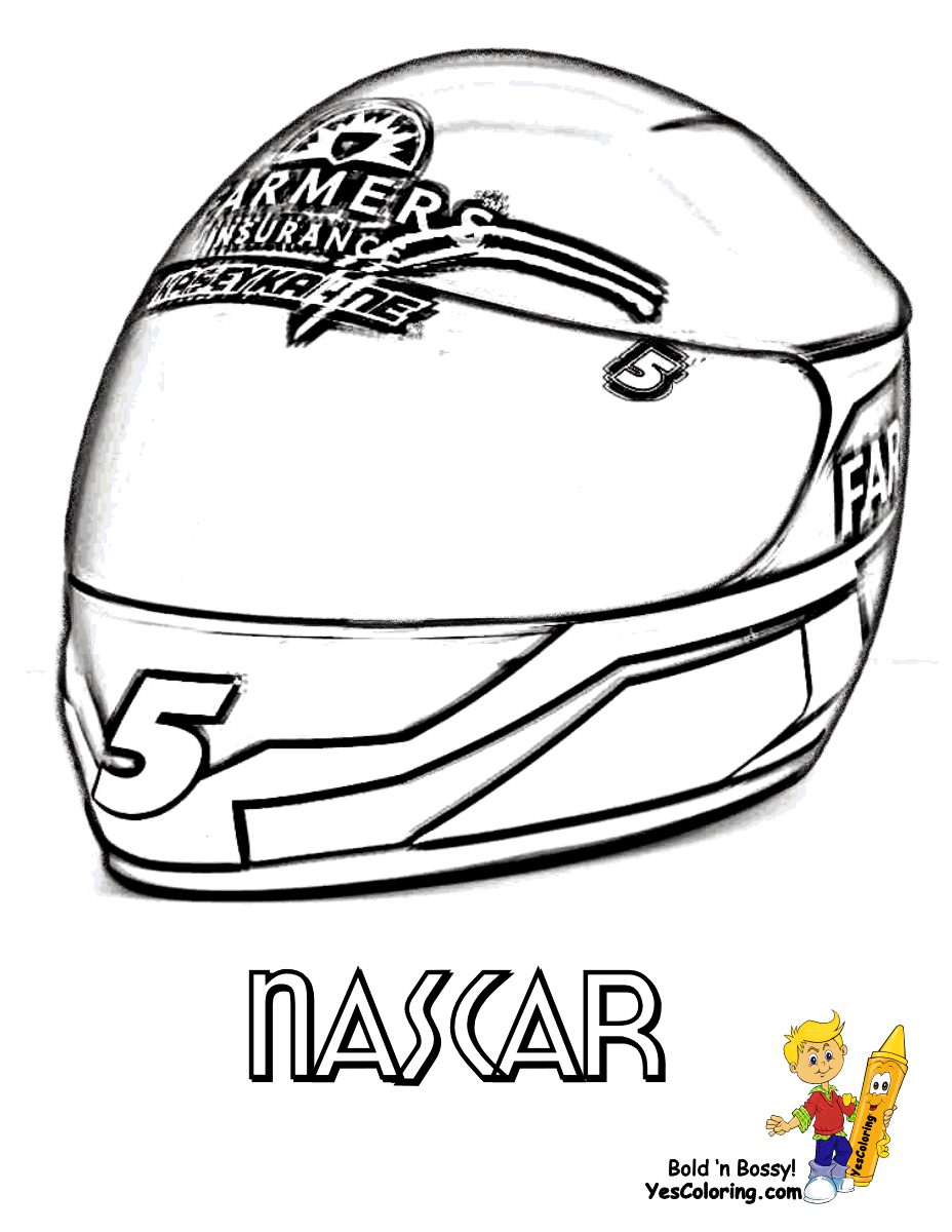 928x1200 Nascar Coloring Kasey Kahne Helmet