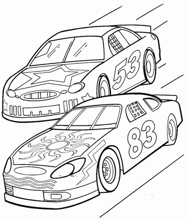 627x730 Nascar Coloring Page Online Sports Coloring Pages