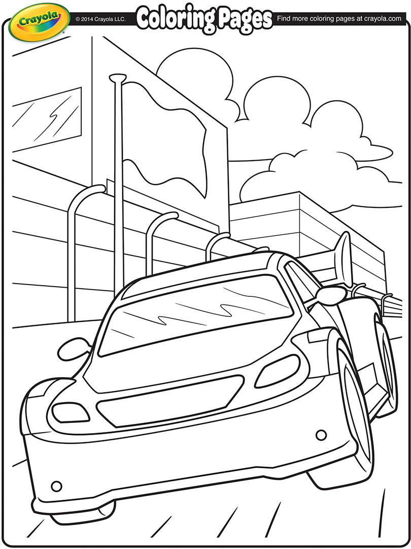810x1080 Nascar Stockcar Coloring Page
