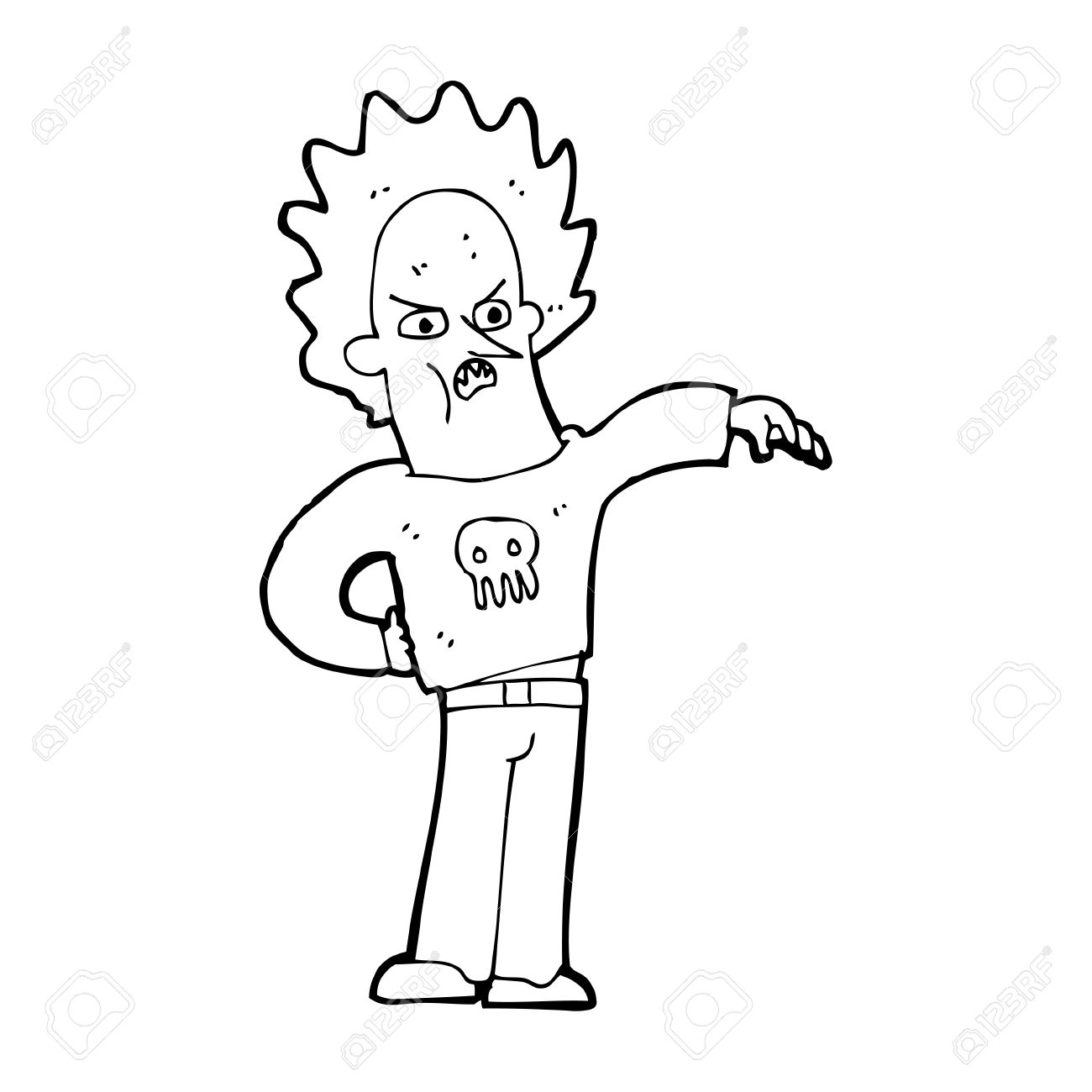 1300x1300 Cartoon Nasty Boy Royalty Free Cliparts, Vectors, And Stock