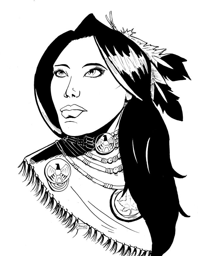 667x864 Photos Drawings Of Native American Women,