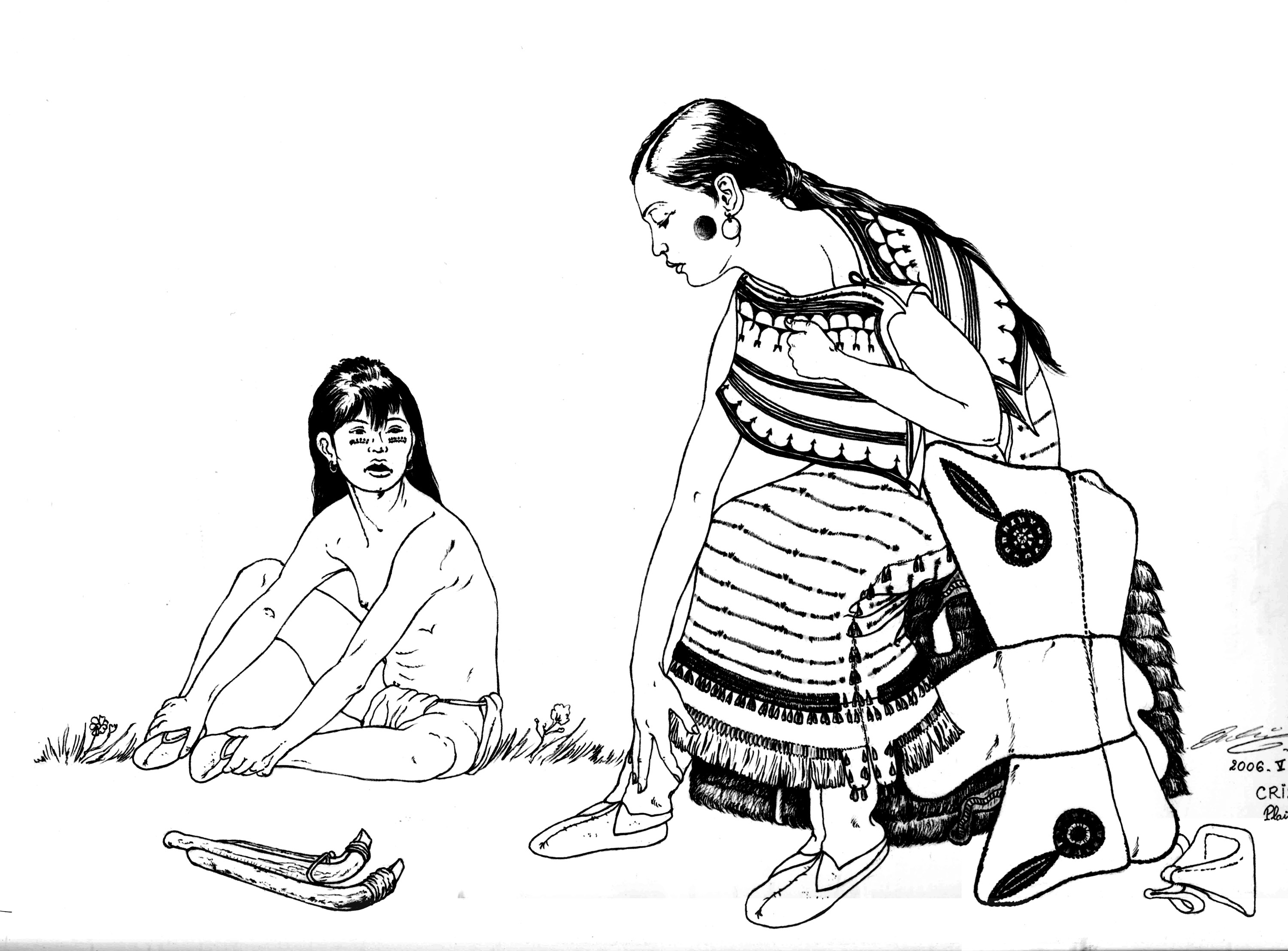 3000x2215 Native American Coloring Pages
