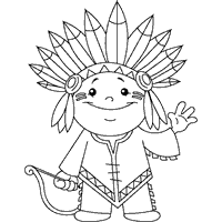 200x200 Top 80 Native American Coloring Pages