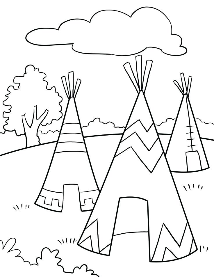 736x952 Free Native American Indian Coloring Pages