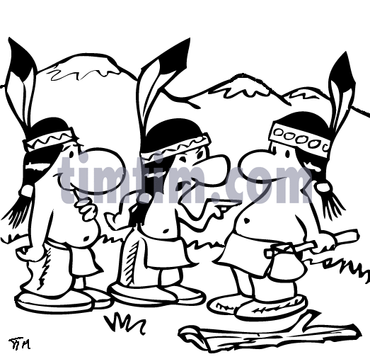 523x507 Indian Cartoon Drawings Indian Warrior Drawing