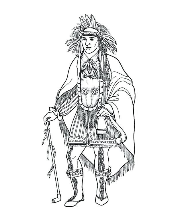 600x777 Native American Coloring Pages Free Website Inspiration Native