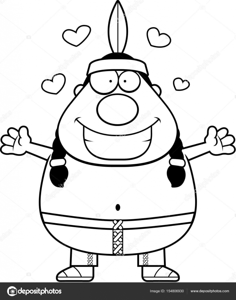 805x1024 Native American Hug Stock Vector Cthoman