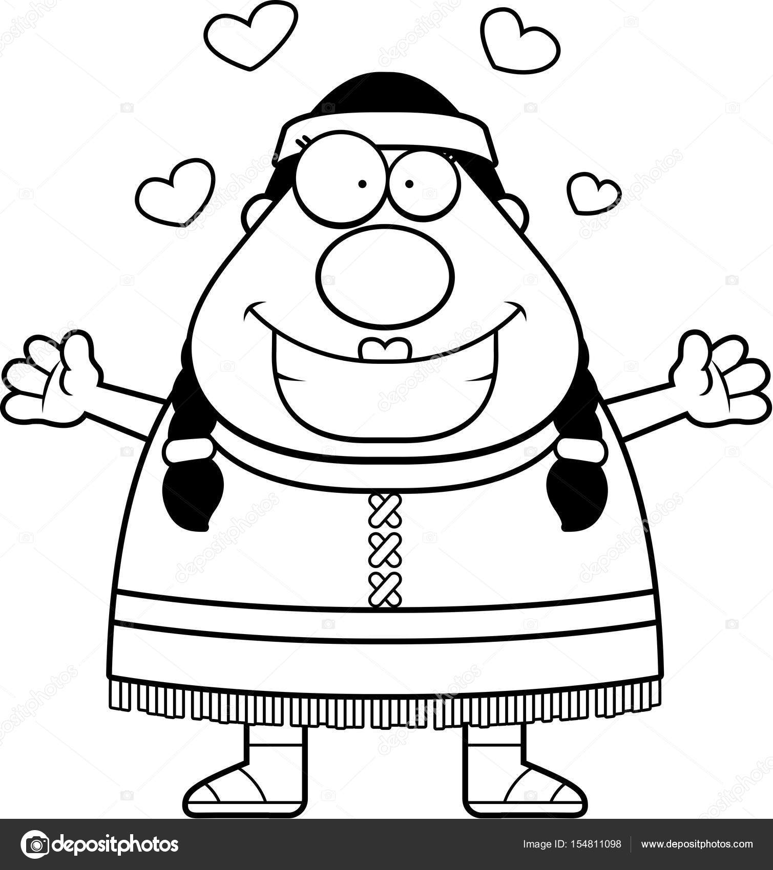 1509x1700 Cartoon Native American Hug Stock Vector Cthoman