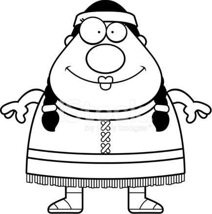 434x439 Cartoon Native American Woman Stock Vector