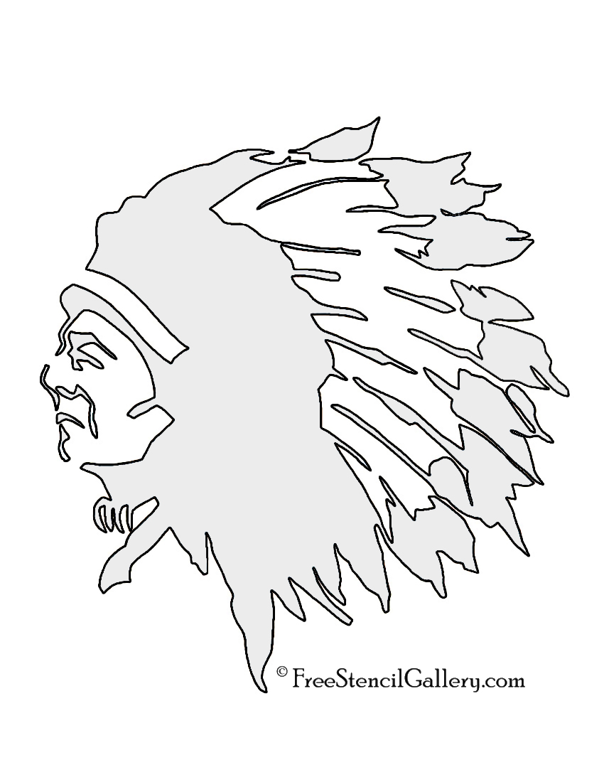 850x1100 Native American Chief Stencil Free Stencil Gallery