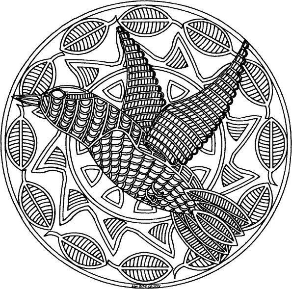 595x589 Native American Coloring Pages 101 Ideas 25. Mandala Coloring