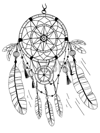 338x450 Dreamcatcher, Feathers And Beads. Native American Indian Dream