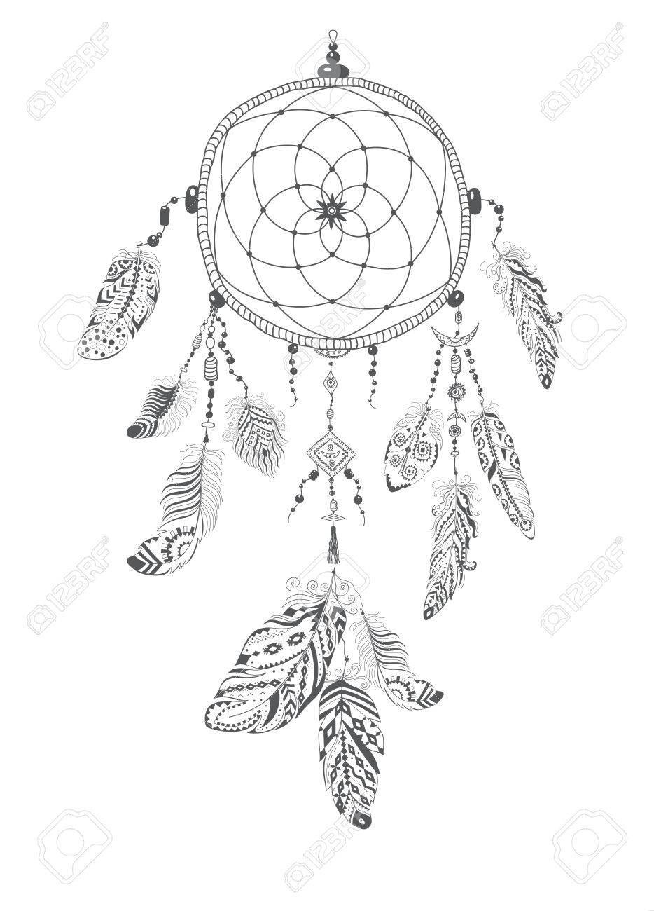 Native American Dreamcatcher Drawing at GetDrawings | Free download