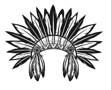 450x364 Indian Headdress Clipart