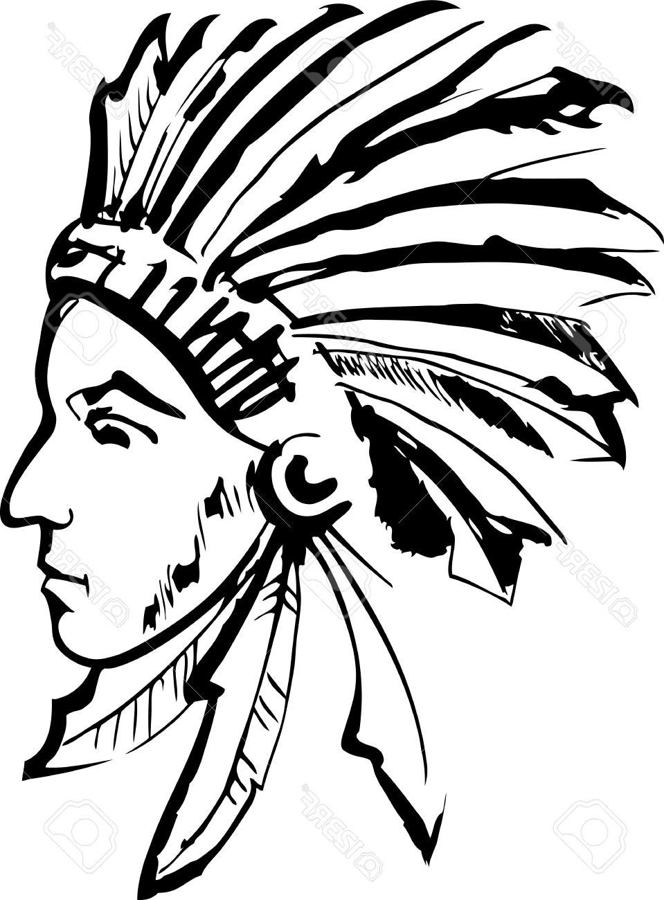 959x1300 Top Native American Indian Chief Stock Vector Cdr