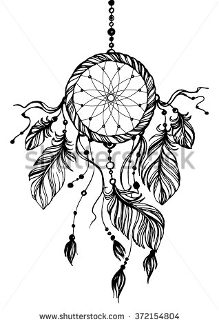 318x470 Drawn Dreamcatcher Indian