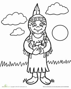 236x296 Native American Girl Coloring Page 1500 Free Paper Dolls