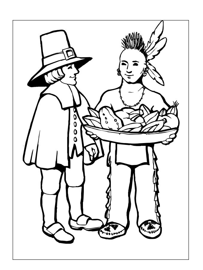 678x902 Coloring Pages Thanksgiving Coloring Pages Activity Village