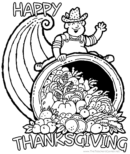 422x500 Coloring Pages Thanksgiving Coloring Pages Activity Village