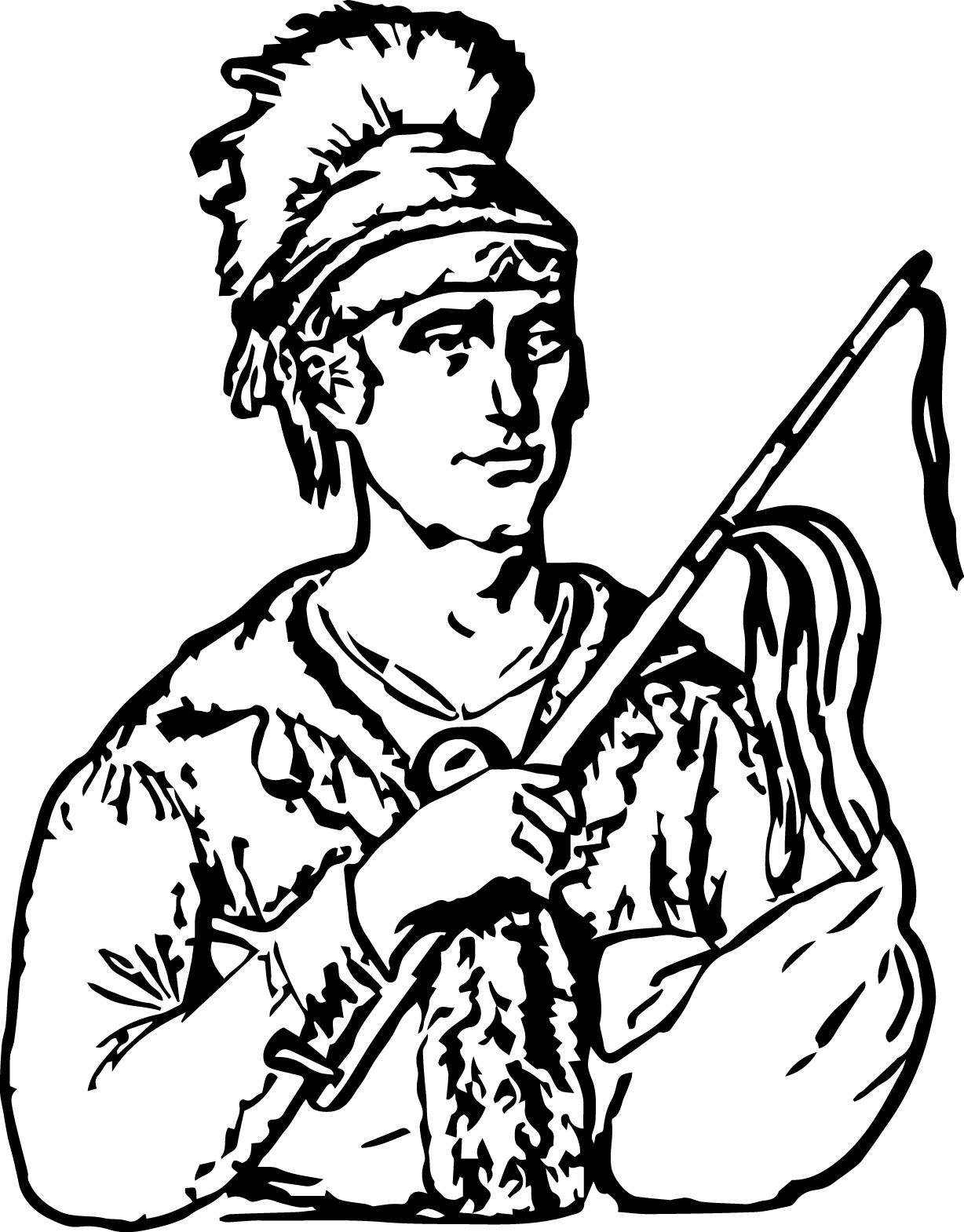 1228x1570 Native American Indian Chief With Pipe Coloring Page Wecoloringpage