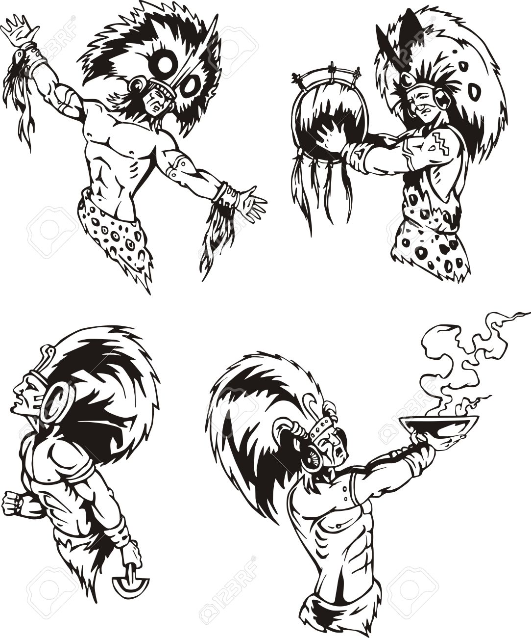 1084x1300 Native American Clipart Shaman