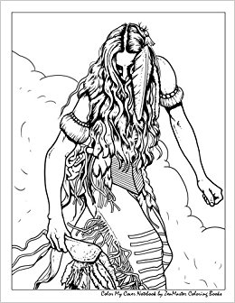 260x336 Color My Cover Notebook (Native American Woman) Therapeutic