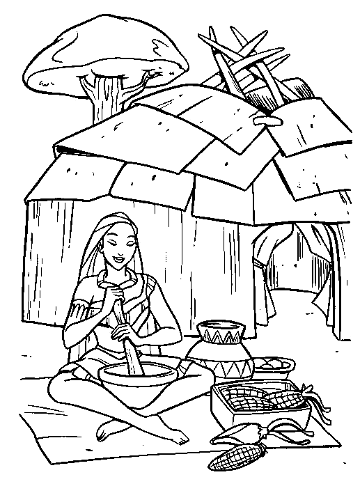 517x718 Native American Coloring Pages