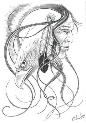 Native American Skull Drawing at GetDrawings | Free download