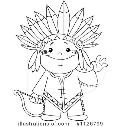 400x420 Free Native American Clipart Black And White
