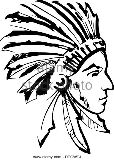 384x540 American Indian Warrior Black White Black And White Stock Photos