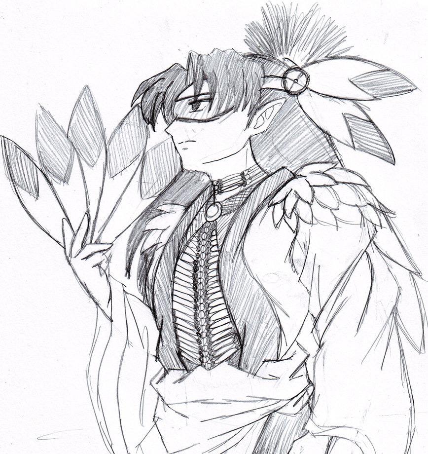 868x920 Thunder Bird Native Warrior By Dariusxii