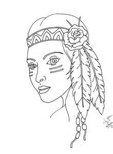 220x300 American Indian Women Drawings