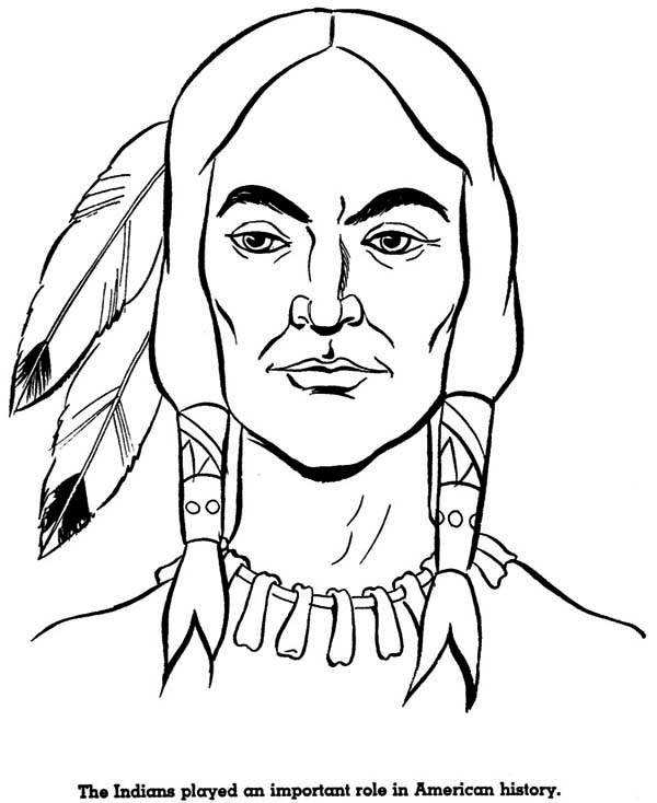 600x734 Native American Animal Coloring Page Free Download