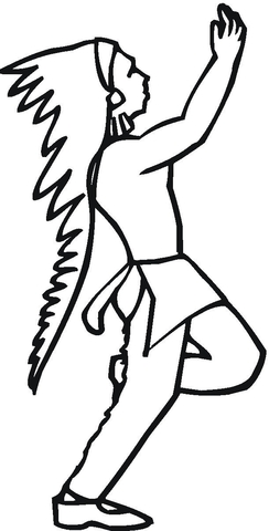 244x480 Native American Dancing Coloring Page Free Printable Coloring Pages