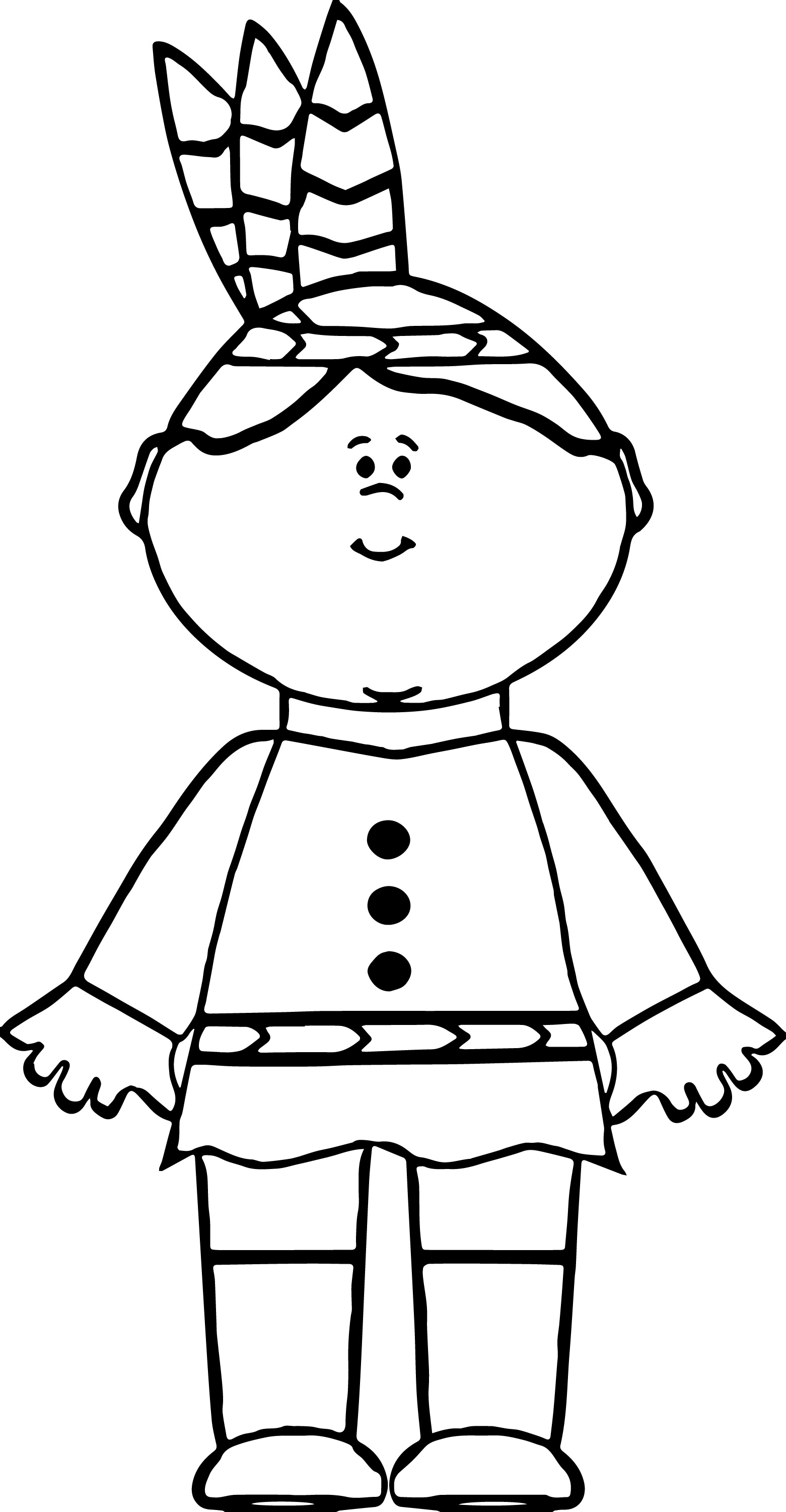 1561x3002 Native American Indian Boy Coloring Page Wecoloringpage