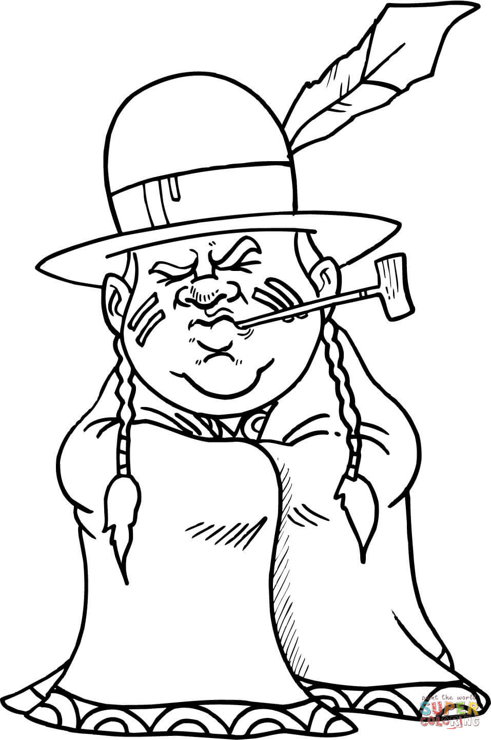 957x1442 Native American Coloring Page Free Printable Coloring Pages