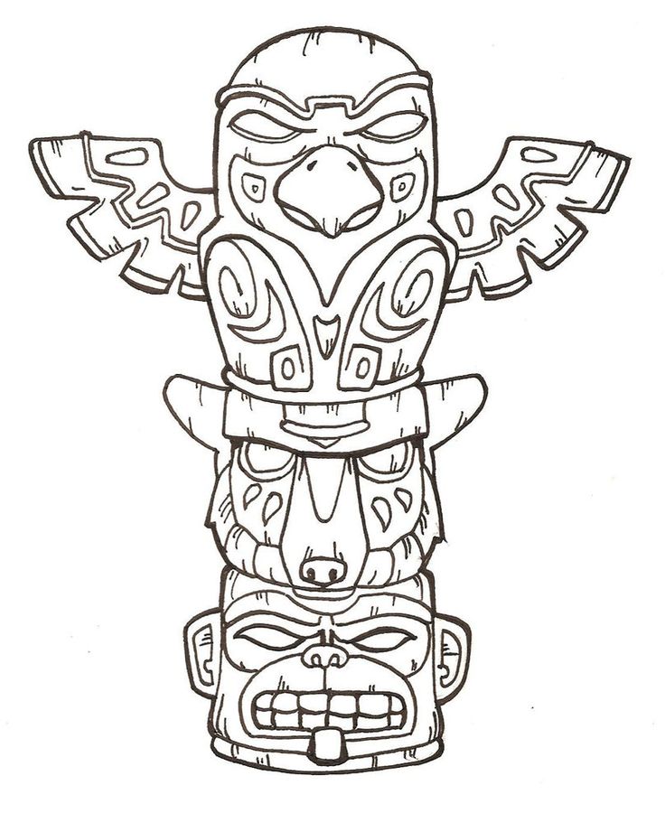 736x900 Native American Totem Pole Drawings 25 Unique Native American