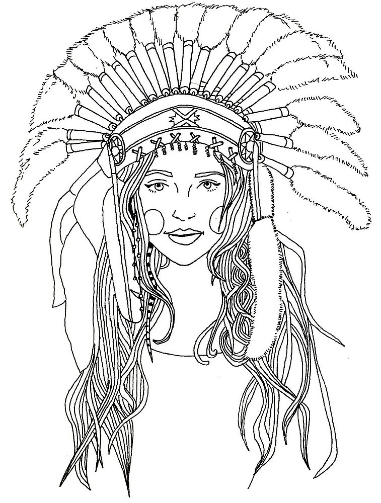 757x1000 Native Girl By Ellie Cheatle Redbubble