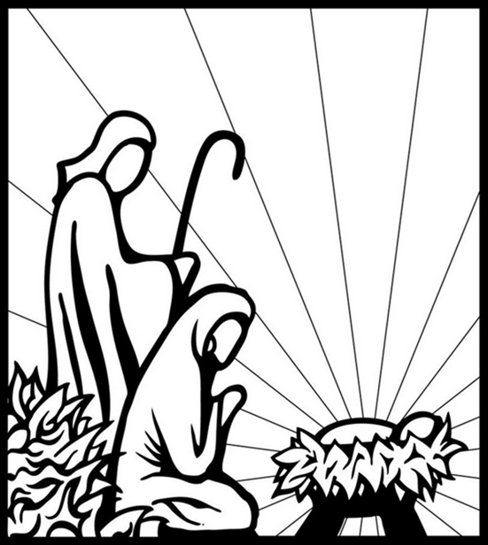 551x616 The Nativity Of Jesus, Told Through Graphic Design