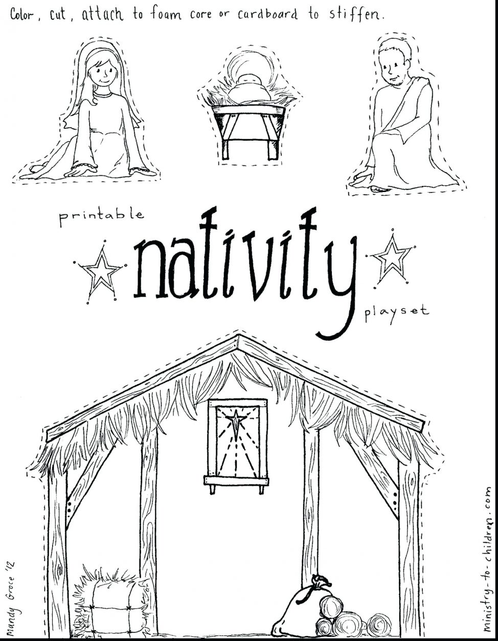 974x1255 Coloring Pages Printable Manger Scene Coloring Pages Nativity